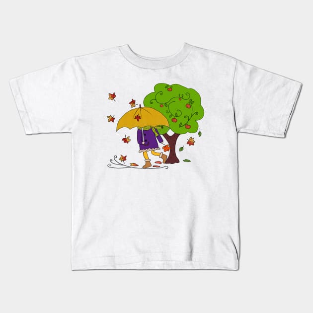 Herbstwetter Kids T-Shirt by Blumchen